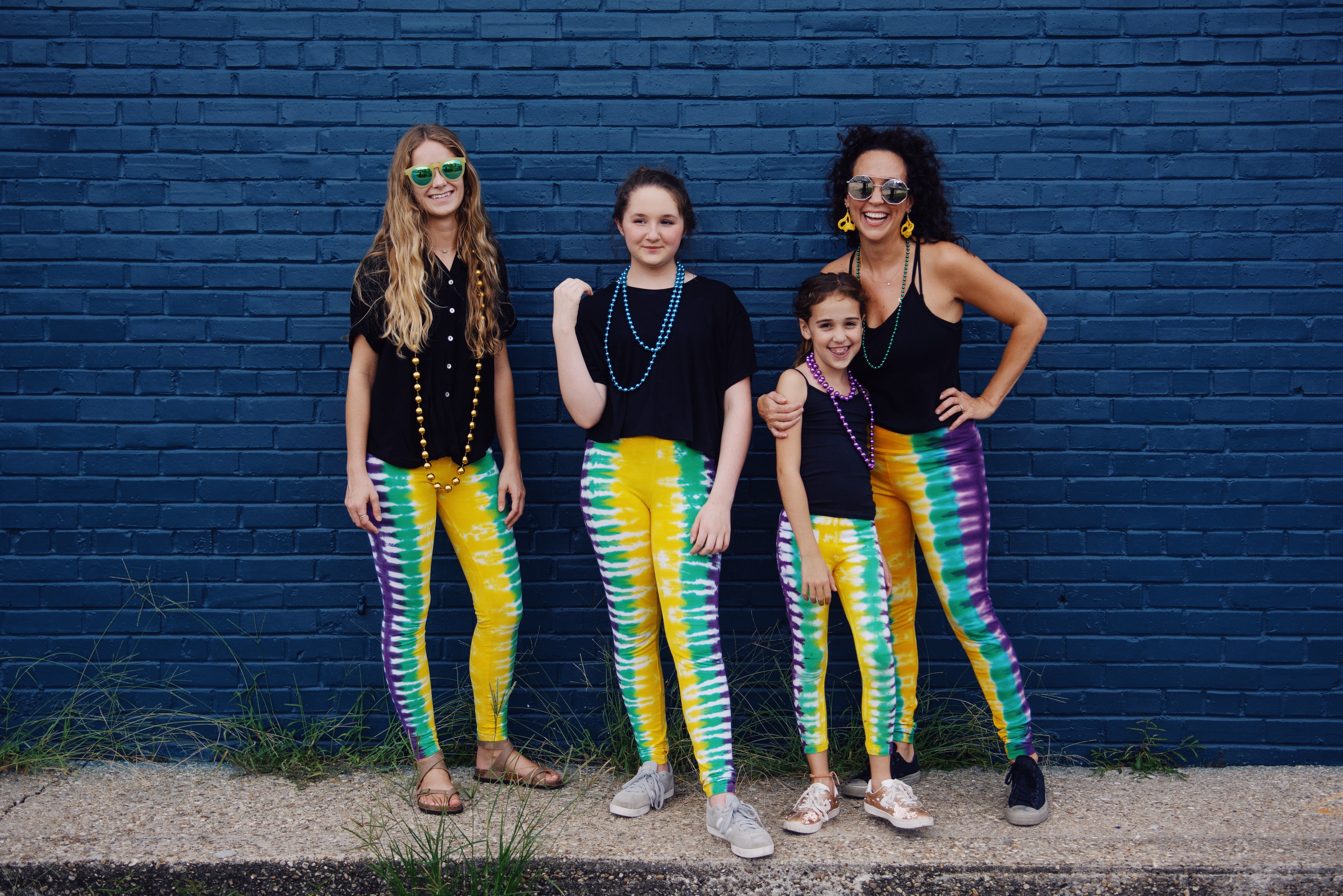 Girls mardi 2025 gras leggings