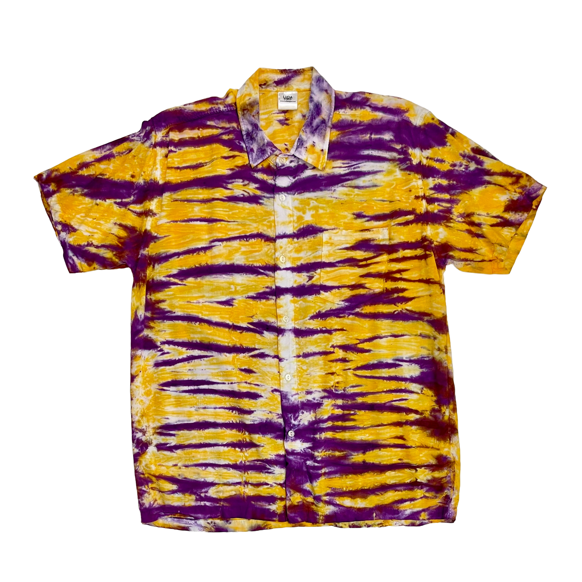Tiger Stripes - Short Sleeved Button Up