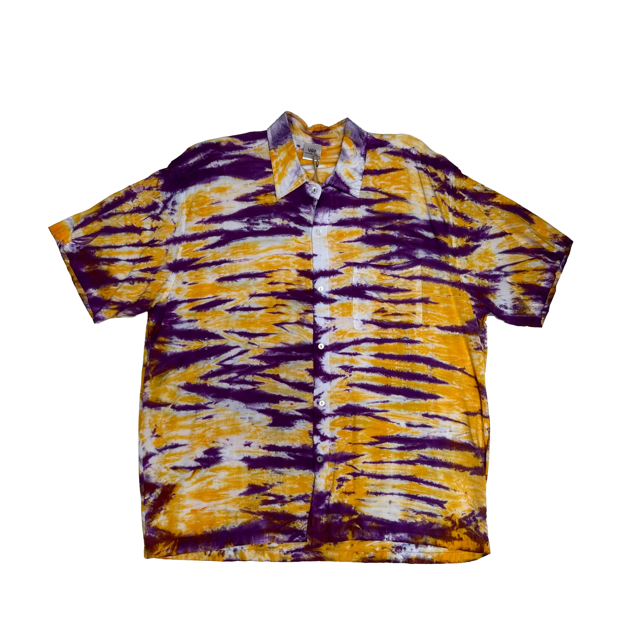 Tiger Stripes - Short Sleeved Button Up