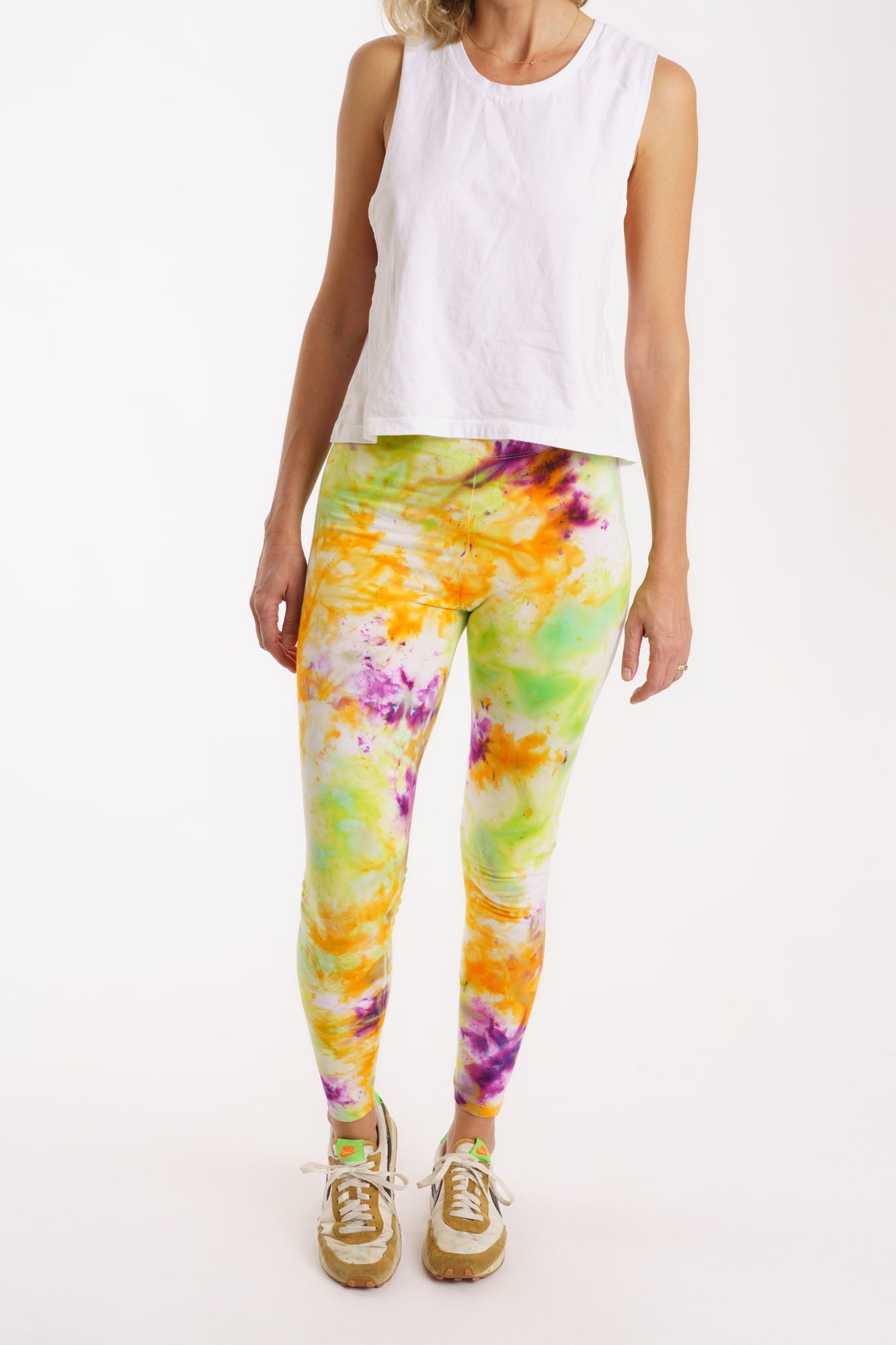 Mardi gras 2024 tie dye leggings